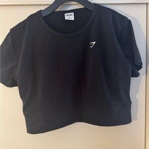 Gymshark Black Athletic Crop Top